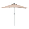 Vidaxx parasol de jardin taupe 294 x 150 x 224 cm polyester et acier