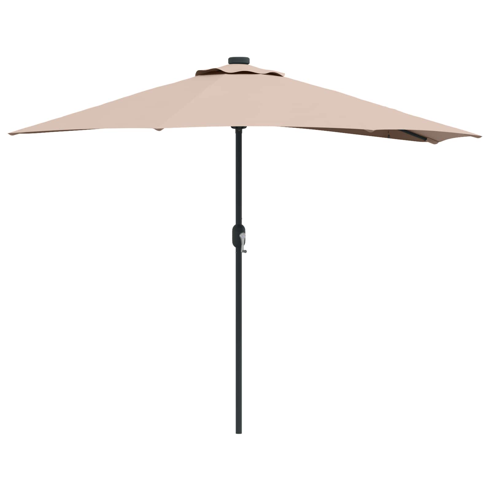 Vidaxx parasol de jardin taupe 294 x 150 x 224 cm polyester et acier