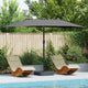 Vidaxl parasol de jardin anthracite 385 x 209 x 244 cm polyester et acier