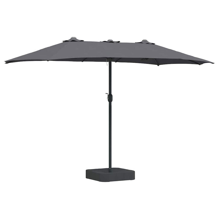 Vidaxl parasol de jardin anthracite 385 x 209 x 244 cm polyester et acier