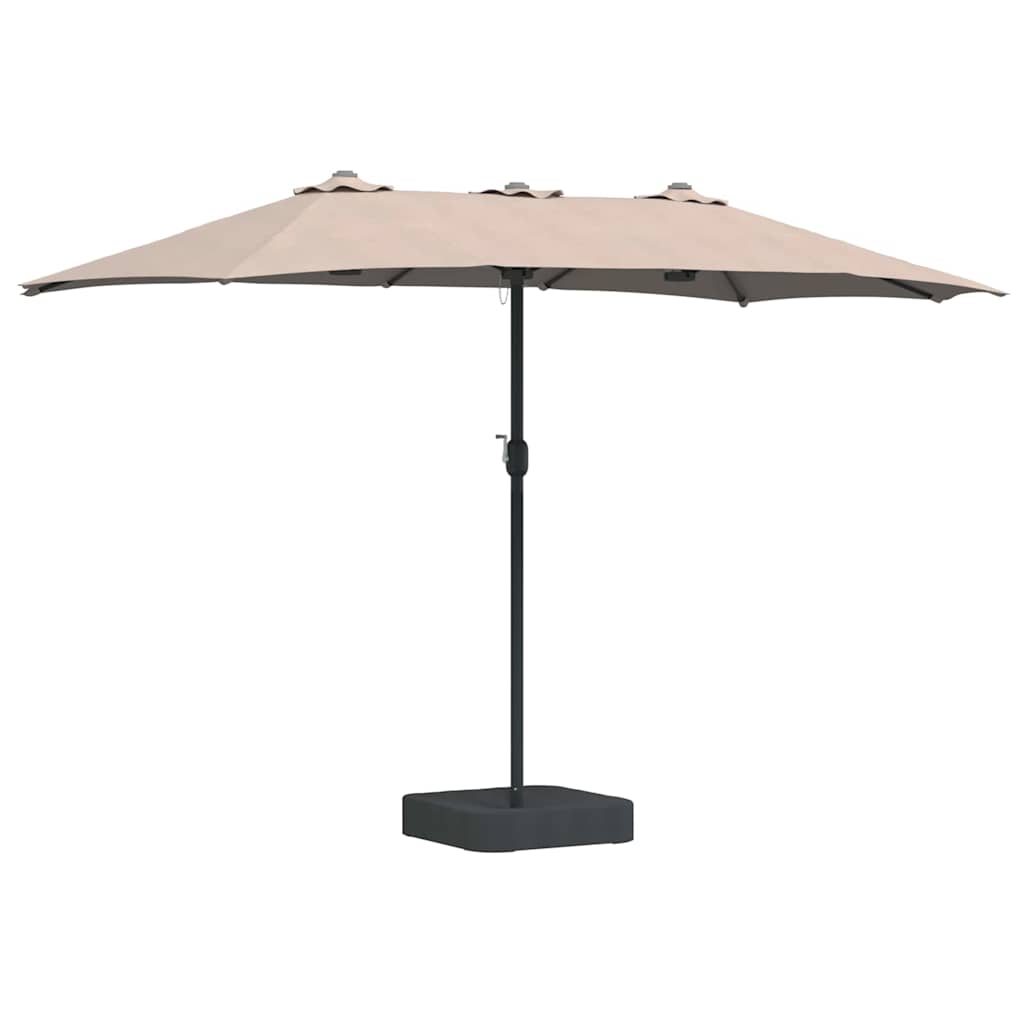 Vidaxx parasol de jardin taupe 385 x 209 x 244 cm polyester et acier