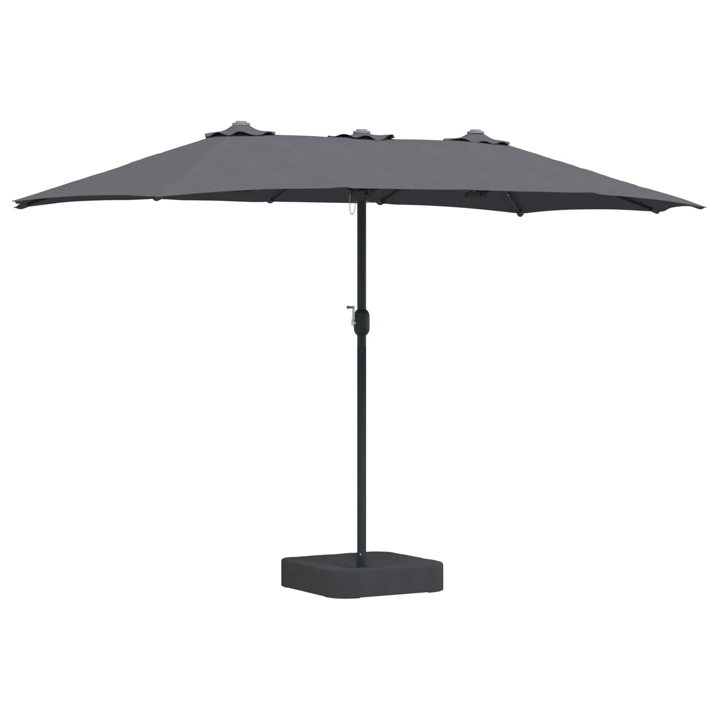 Vidaxl parasol de jardin anthracite 385 x 209 x 244 cm polyester