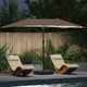 Vidaxx parasol de jardin taupe 385 x 209 x 244 cm polyester