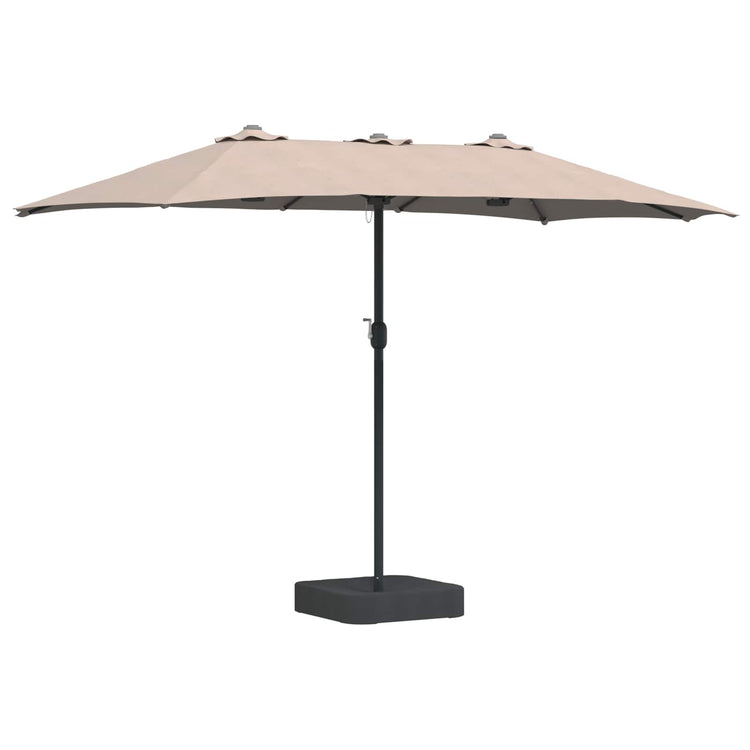 Vidaxx parasol de jardin taupe 385 x 209 x 244 cm polyester