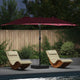 Vidaxx parasol de jardin rouge bordeaux 385 x 209 x 244 cm polyester