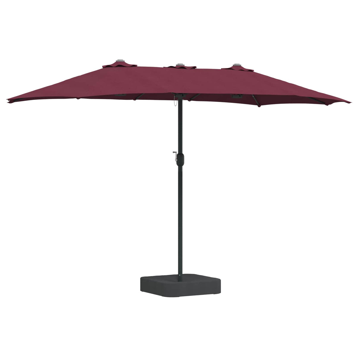 Vidaxx parasol de jardin rouge bordeaux 385 x 209 x 244 cm polyester
