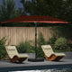 Vidaxxl parasol de jardin terre cuite 385 x 209 x 244 cm polyester