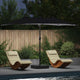 Vidaxx parasol de jardin noir 385 x 209 x 244 cm polyester