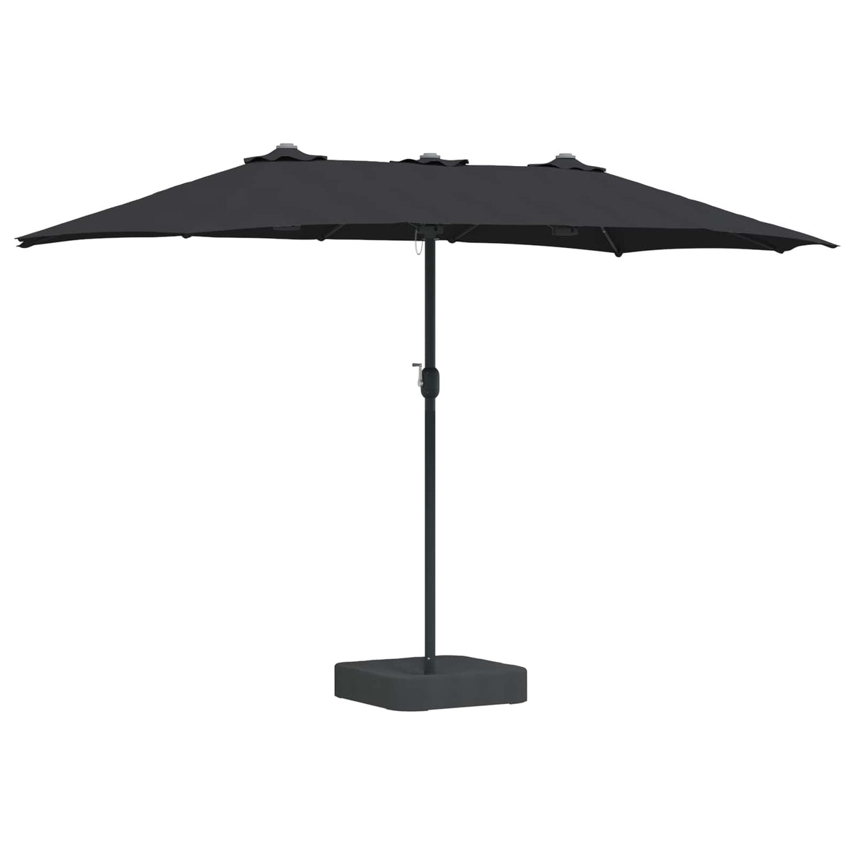 Vidaxx parasol de jardin noir 385 x 209 x 244 cm polyester
