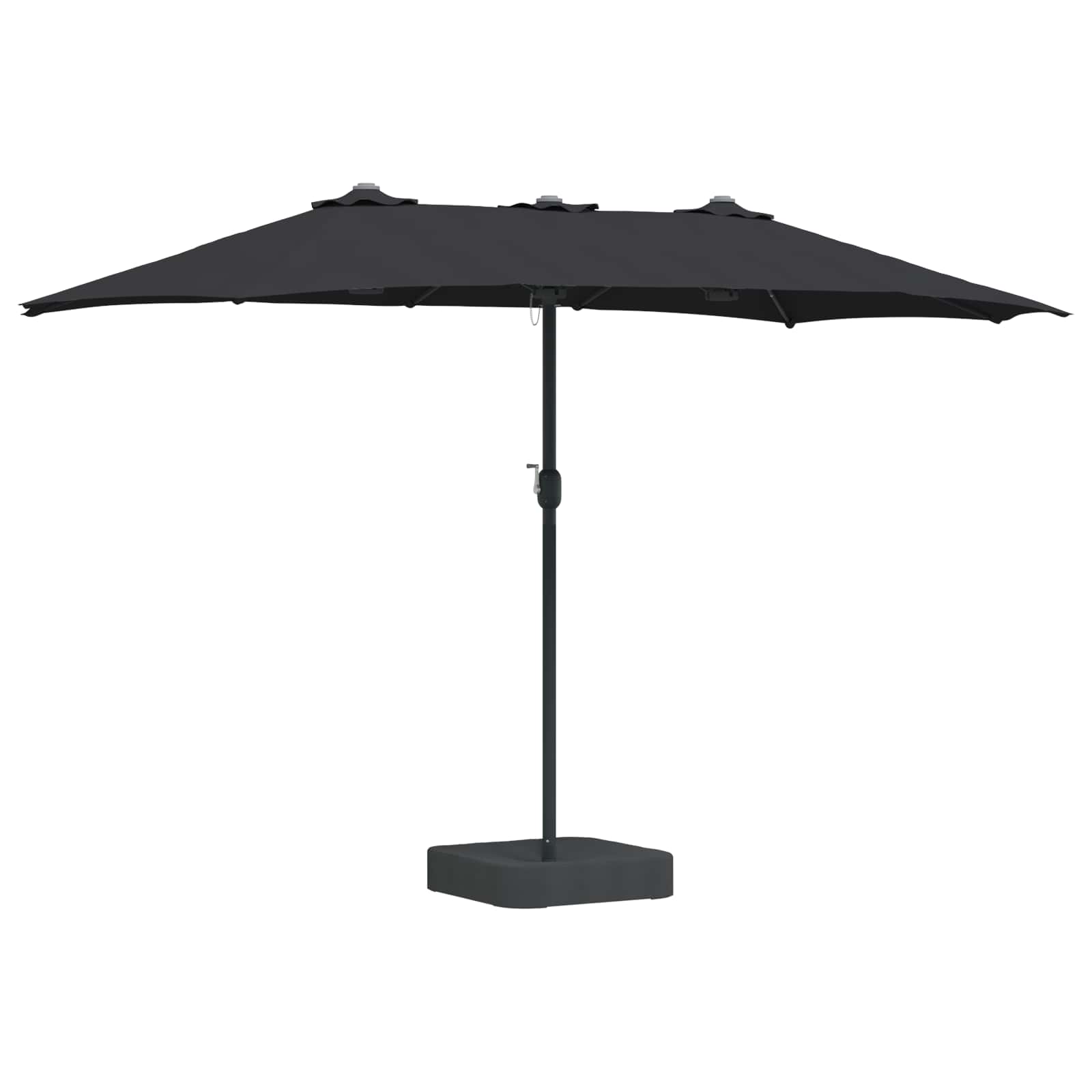 Vidaxx parasol de jardin noir 385 x 209 x 244 cm polyester