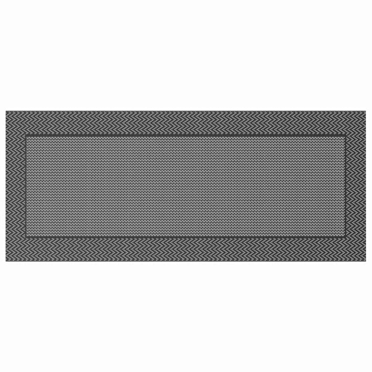 Vidaxx tapis extérieur chevron arakil noir et gris 600 x 250 cm