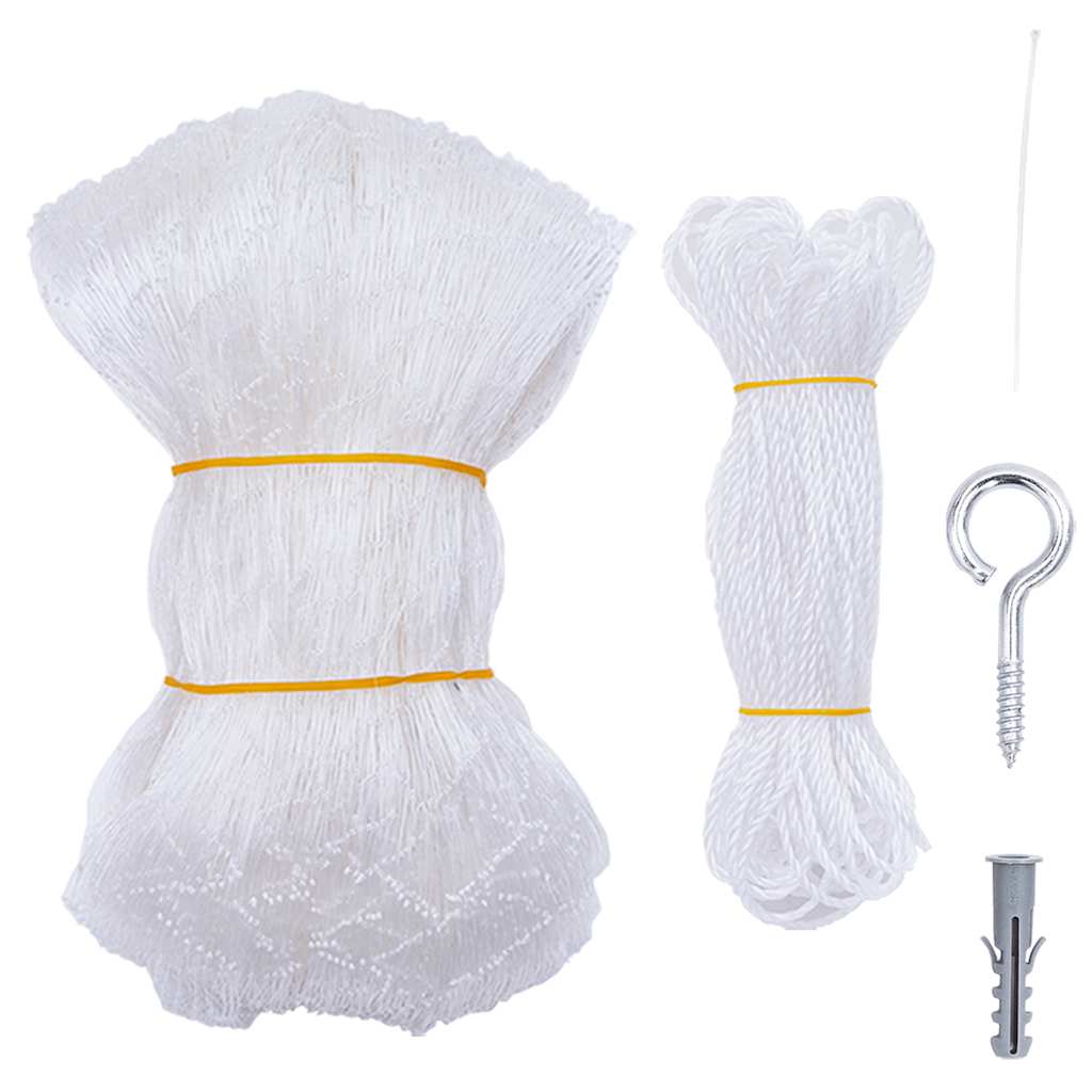 Vidaxxl filet pour chat transparent 3x2 m nylon