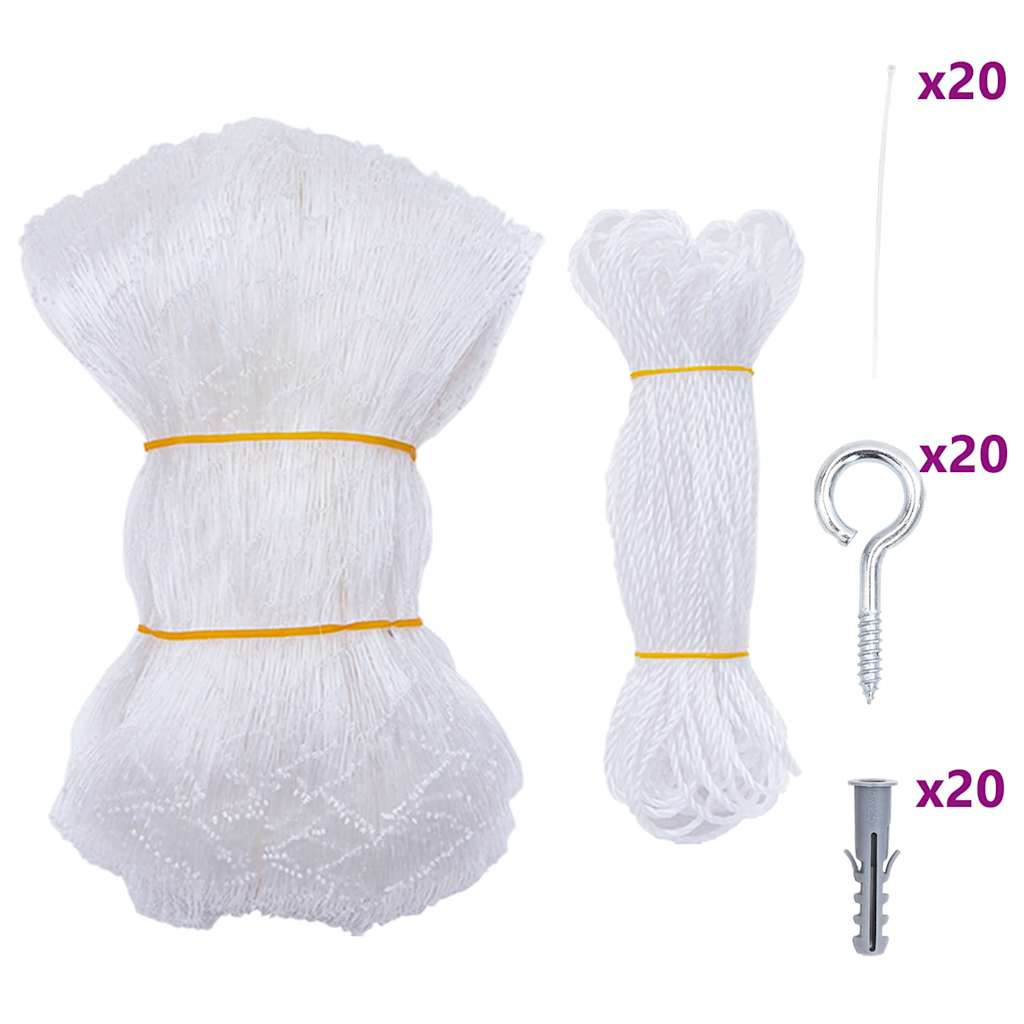 VidaXL filet pour chat transparent 4x3 m nylon