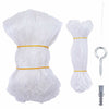 Vidaxxl filet pour chat transparent 6x3 m nylon