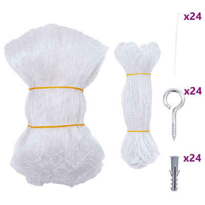 Vidaxxl filet pour chat transparent 8x3 m nylon