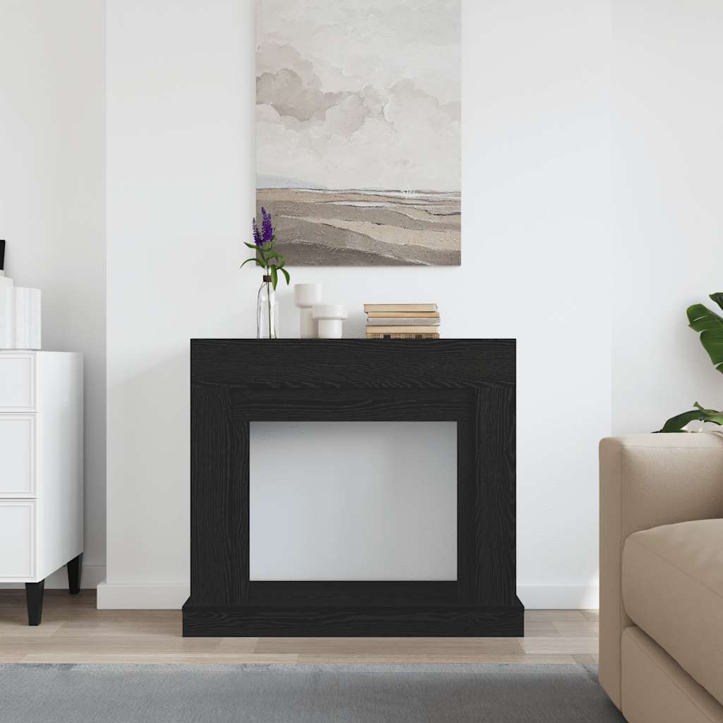 Vidaxx contour de cheminée 100x30x87,5 cm aggloméré chêne noir