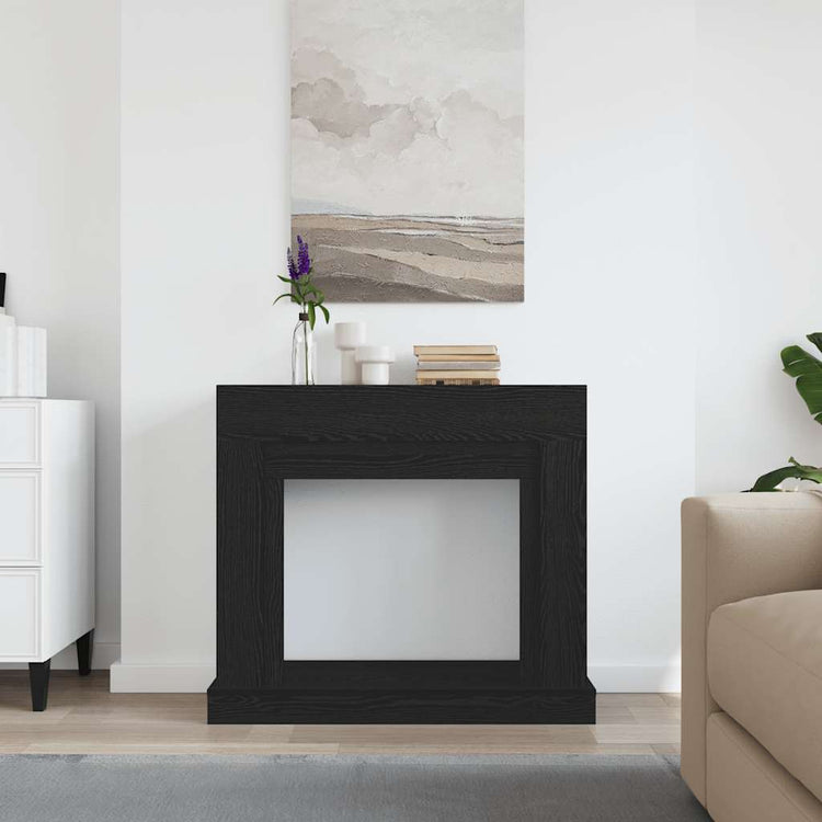 Vidaxx contour de cheminée 100x30x87,5 cm aggloméré chêne noir
