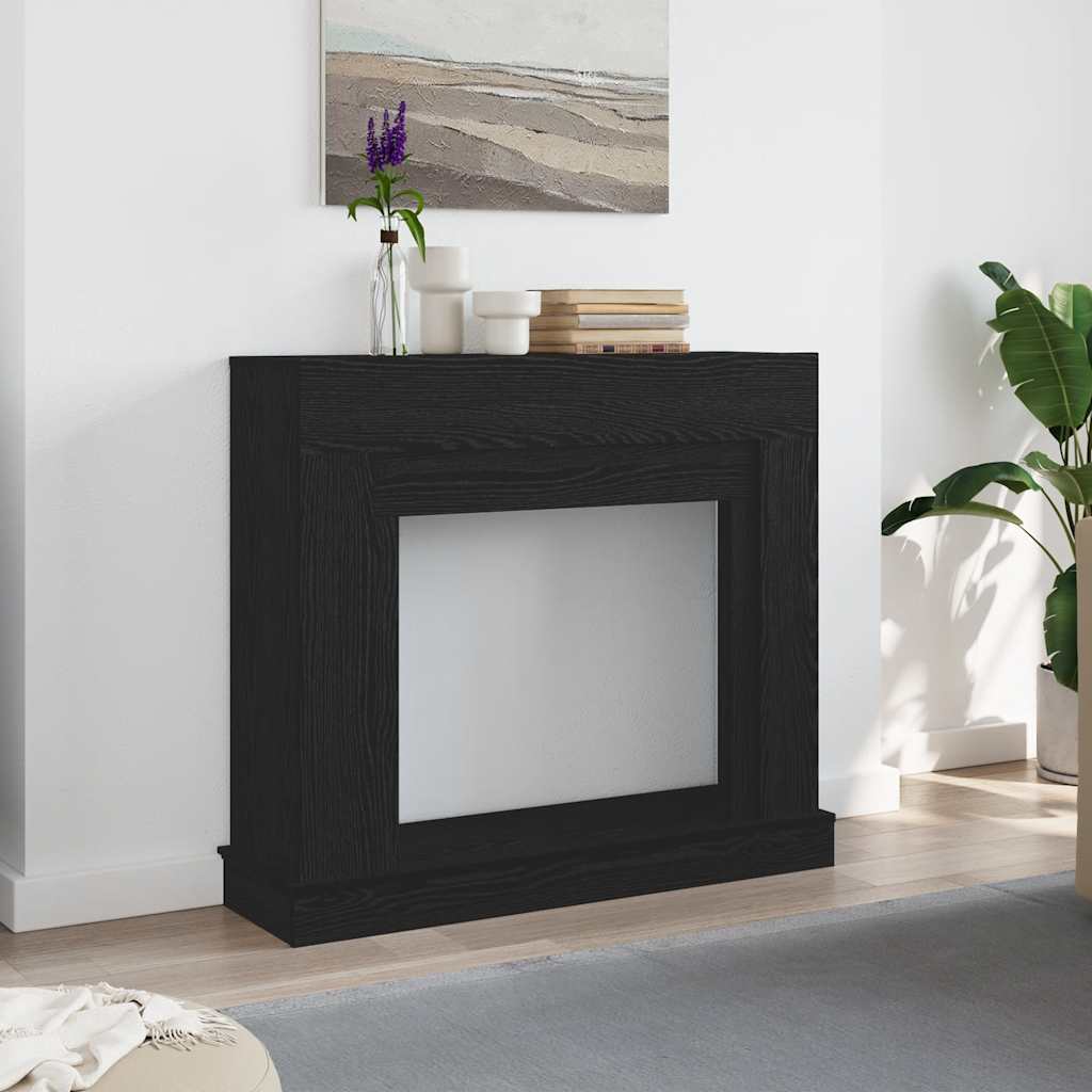Vidaxx contour de cheminée 100x30x87,5 cm aggloméré chêne noir