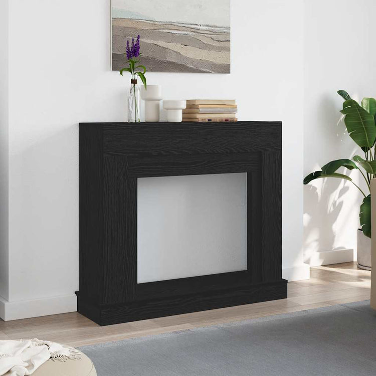 Vidaxx contour de cheminée 100x30x87,5 cm aggloméré chêne noir
