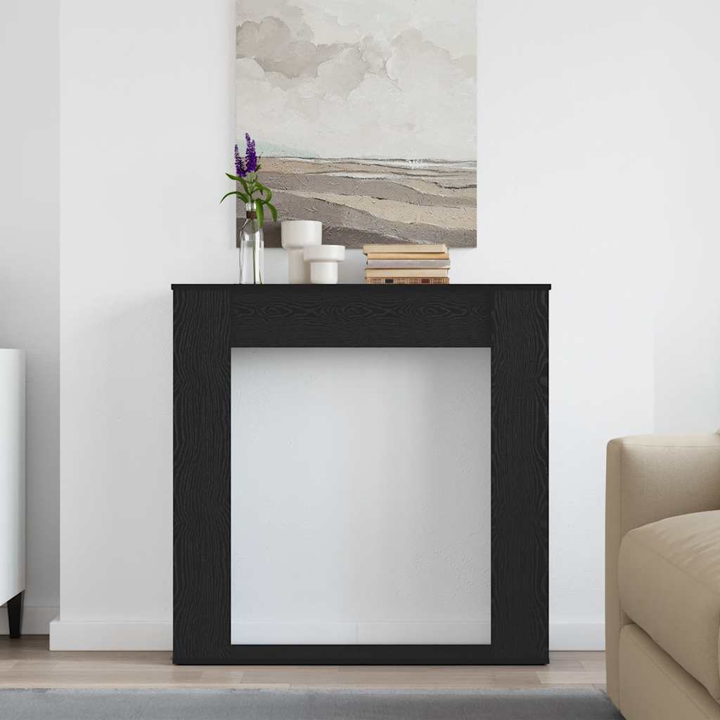 Vidaxx entourage de cheminée chêne noir 100x20x100 cm bois technique