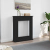 Vidaxx contour de cheminée chêne noir 75x20x87,5 cm bois d'ingénierie