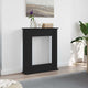 Vidaxx contour de cheminée chêne noir 75x20x87,5 cm bois d'ingénierie