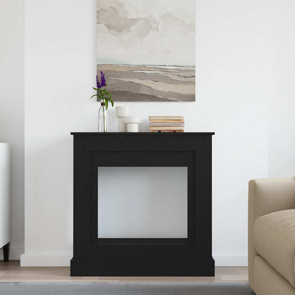 Habillage de cheminée Vidaxx 90x30x90 cm aggloméré chêne noir