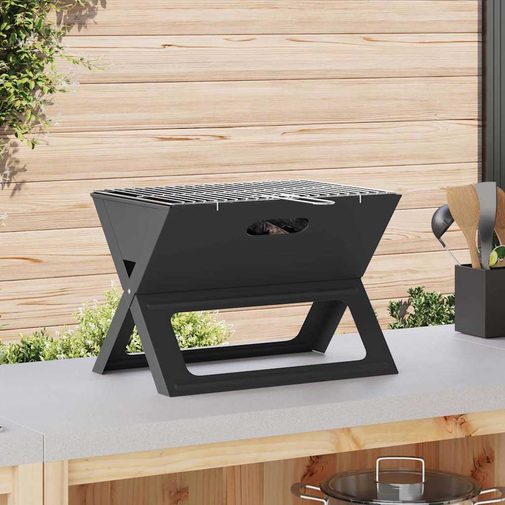 Vidaxx grill d'extérieur noir 46 x 31 x 31 cm acier