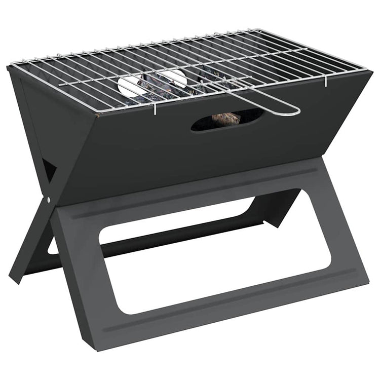 Vidaxx grill d'extérieur noir 46 x 31 x 31 cm acier