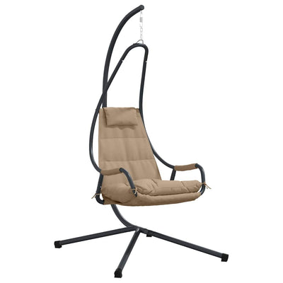 Vidaxx fauteuil oeuf suspendu taupe 94 x 107 x 196,5 cm acier