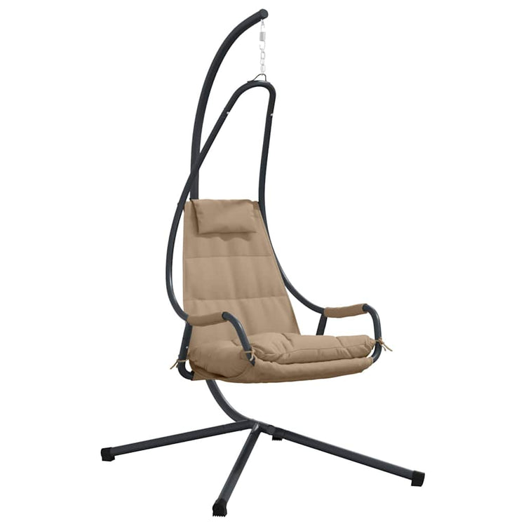 Vidaxx fauteuil oeuf suspendu taupe 94 x 107 x 196,5 cm acier