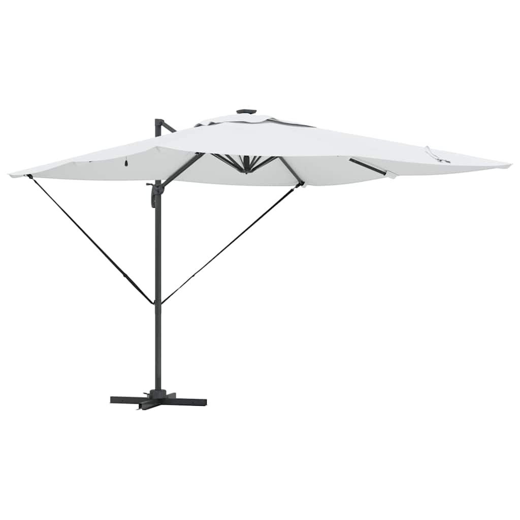 Vidaxl parasol sable 286 x 284 x 270 cm aluminium et polyester
