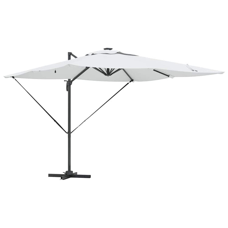Vidaxl parasol sable 286 x 284 x 270 cm aluminium et polyester