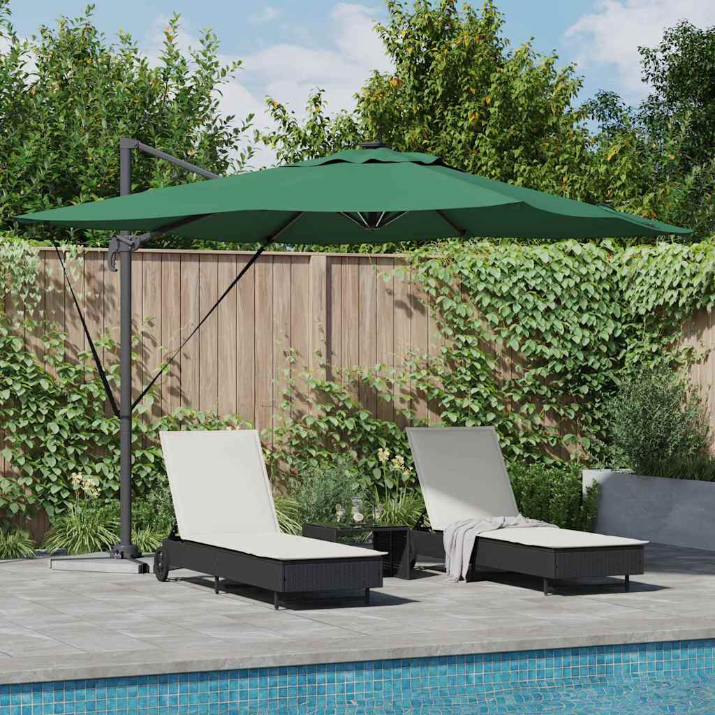 Vidaxx parasol vert 286 x 284 x 270 cm aluminium et polyester