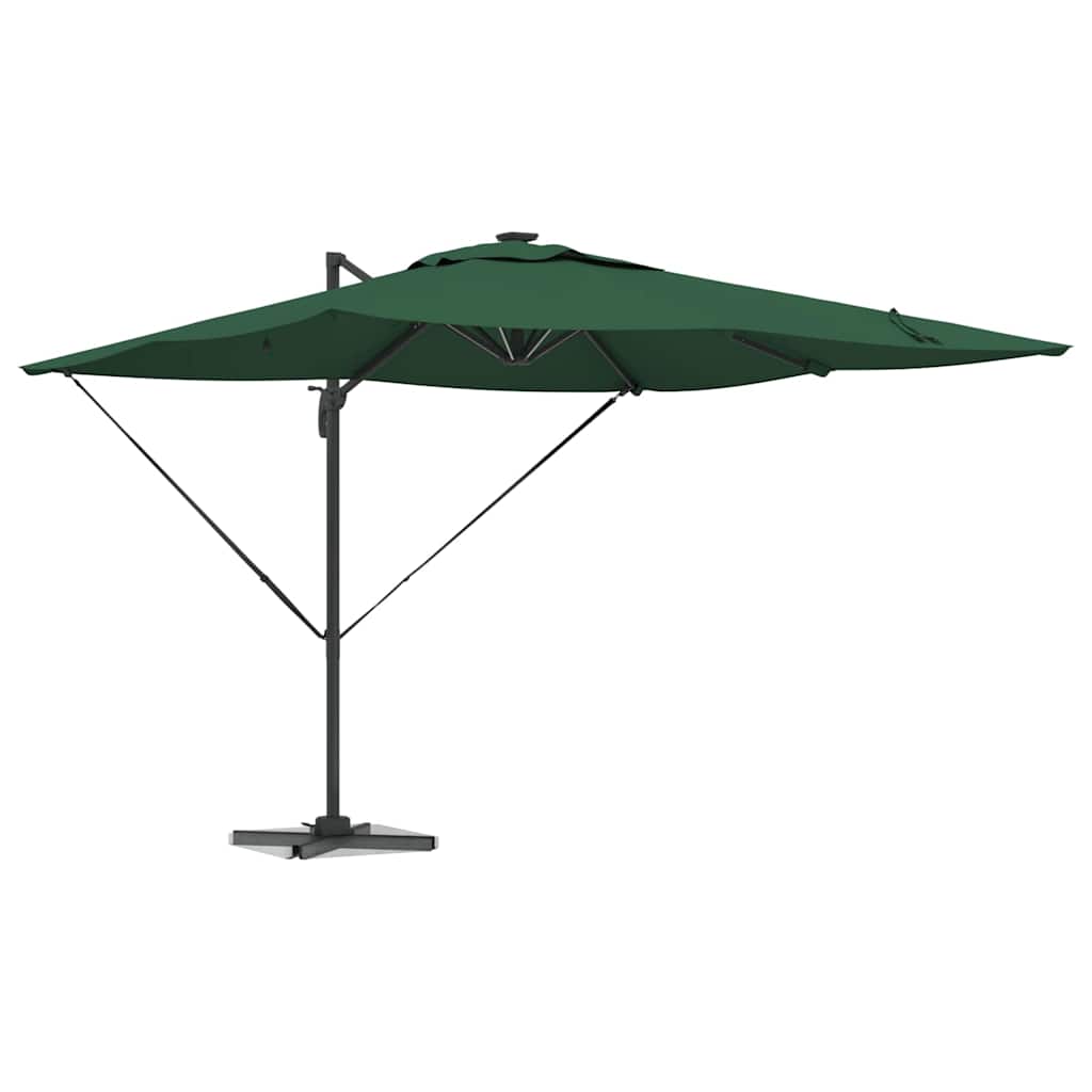 Vidaxx parasol vert 286 x 284 x 270 cm aluminium et polyester