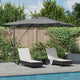 Vidaxx parasol anthracite 286 x 284 x 270 cm aluminium et polyester