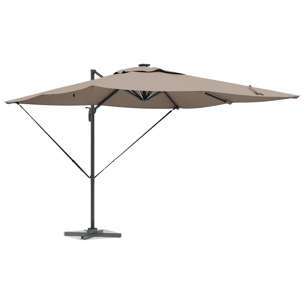 Vidaxx parasol taupe 286 x 284 x 270 cm aluminium et polyester