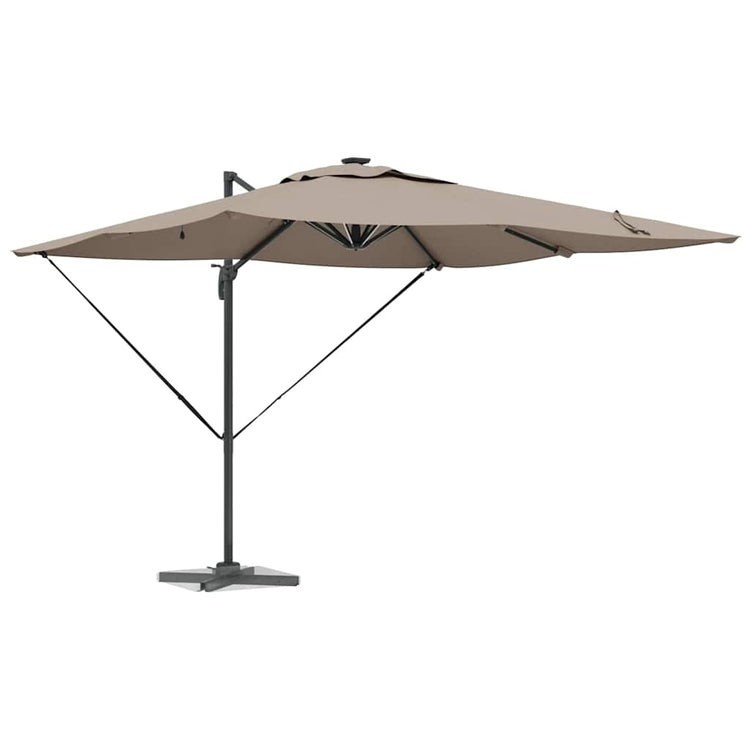 Vidaxx parasol taupe 286 x 284 x 270 cm aluminium et polyester