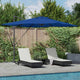 Vidaxx parasol bleu azur 286 x 284 x 270 cm aluminium et polyester