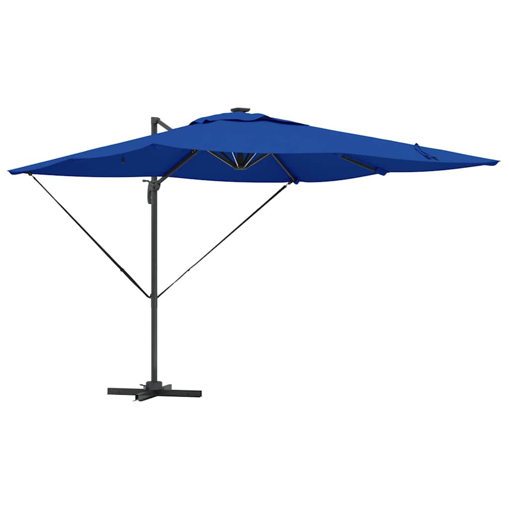 Vidaxx parasol bleu azur 286 x 284 x 270 cm aluminium et polyester