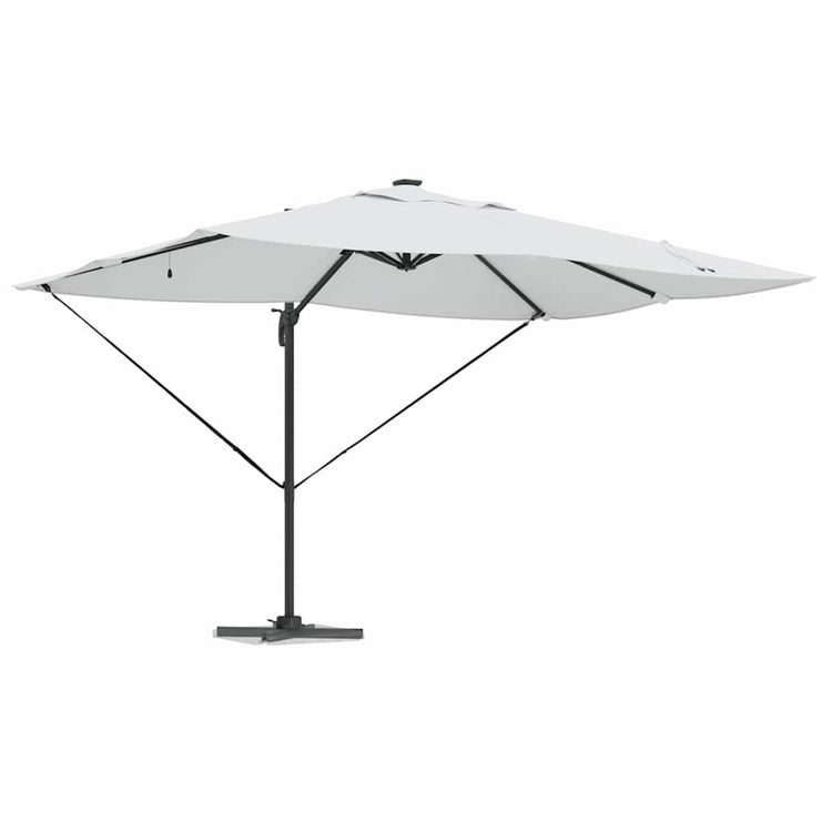 Parasol Vidaxx avec serrure sable 352 x 251 x 265 cm polyester et aluminium