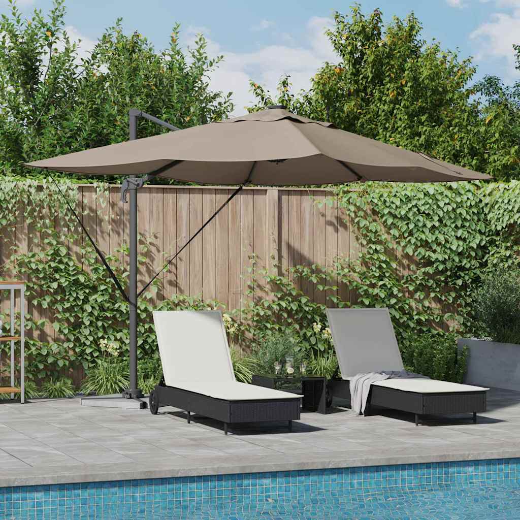 Vidaxx parasol taupe 352 x 251 x 265 cm polyester et aluminium