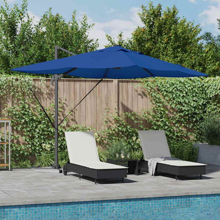 Vidaxx parasol bleu azur 352 x 251 x 265 cm polyester et aluminium