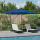 Vidaxx parasol bleu azur 352 x 251 x 265 cm polyester et aluminium