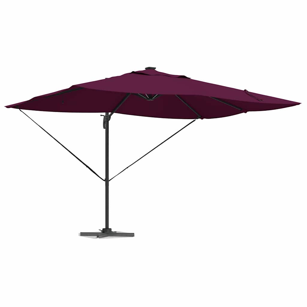 Vidaxx parasol rouge bordeaux 352 x 251 x 265 cm polyester et aluminium