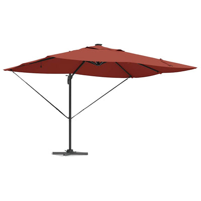 Parasol Vidaxx terre cuite 352 x 251 x 265 cm polyester et aluminium