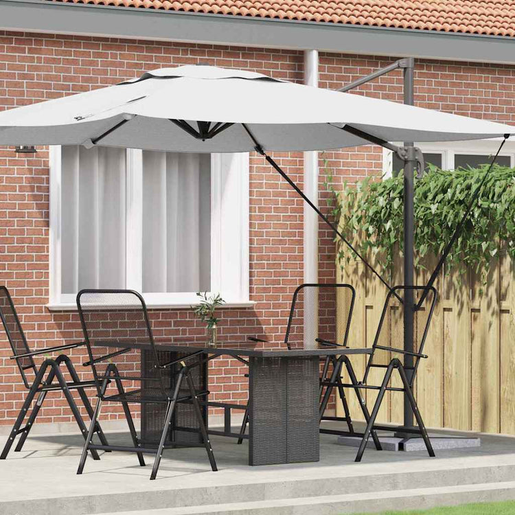 Vidaxx parasol roma beige 286 x 284 x 265 cm aluminium et polyester