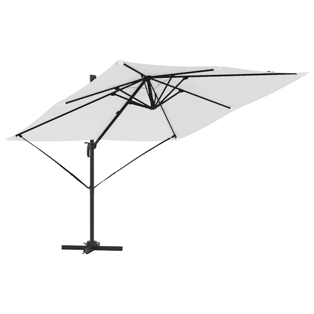 Vidaxx parasol roma beige 286 x 284 x 265 cm aluminium et polyester