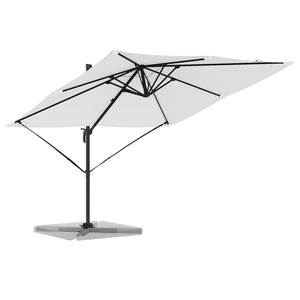 Vidaxx parasol roma beige 286 x 284 x 265 cm aluminium et polyester