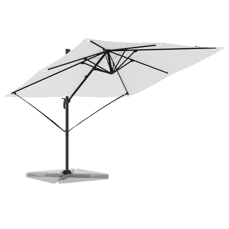 Vidaxx parasol roma beige 286 x 284 x 265 cm aluminium et polyester